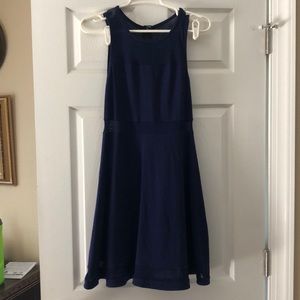 Express Navy Blue Shift Mini Dress